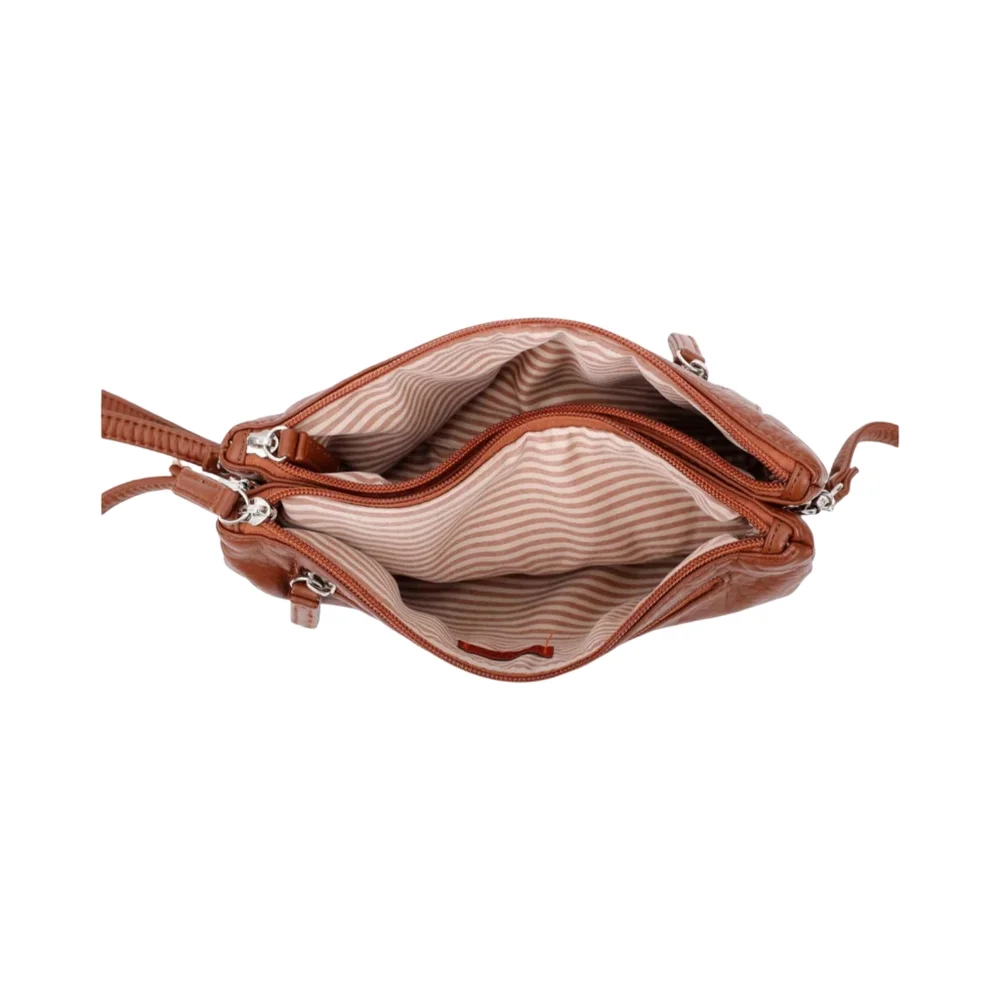 New Ampere Creations Vegan Leather Wristlet with dust bag in brown